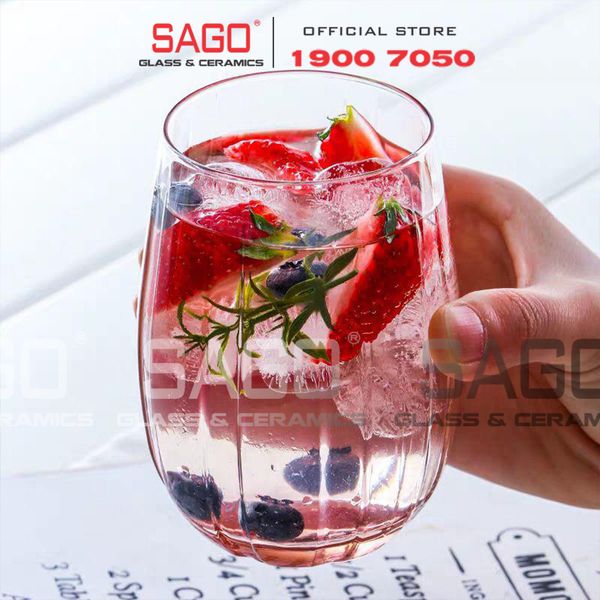  Deli JS5139-2 - Ly Thủy Tinh Deli Linka Glass 380ml | Thủy Tinh Cao Cấp 