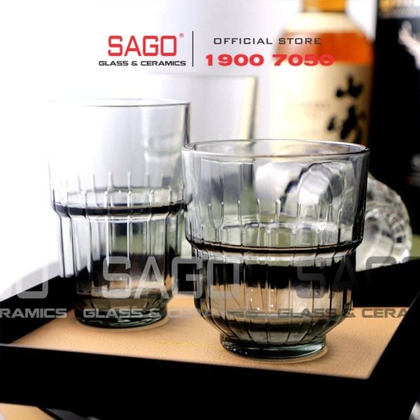  LIBBEY 820522 - Ly Thủy Tinh Libbey LINQ Rocks 266ml | Nhập Khẩu E.U 
