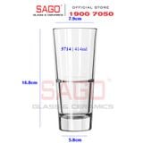  LIBBEY 15714 - Ly thủy tinh Cường Lực Libbey Endeavor Beverage ( DuraTuff ) 414ml | Thủy Tinh Cao Cấp 
