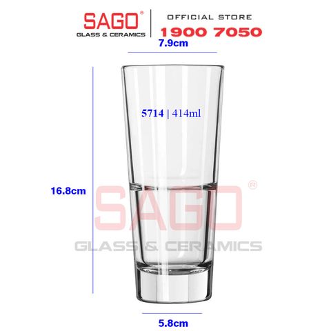  LIBBEY 15714 - Ly thủy tinh Cường Lực Libbey Endeavor Beverage ( DuraTuff ) 414ml | Thủy Tinh Cao Cấp 