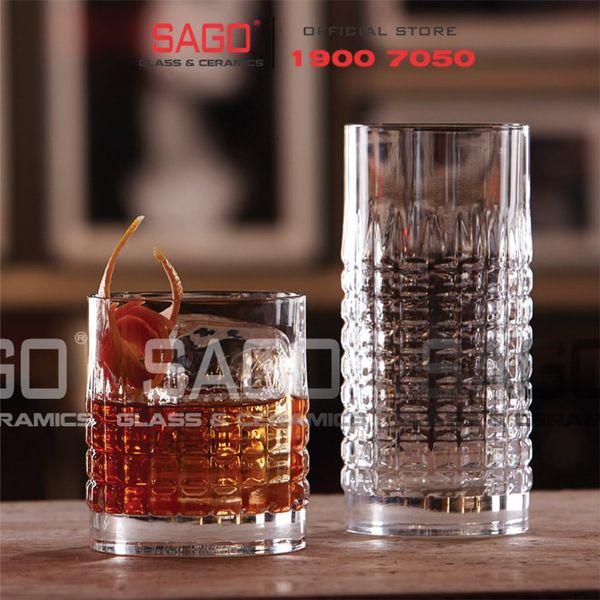  Luigi Bormioli 12418/02 - Ly thủy tinh Pha Lê Luigi Bormioli Tumbler Charme Hi-Ball Crystal Glasses 480ml | Nhập Khẩu Italy 