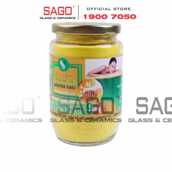  Hũ Thủy Tinh Tròn 375ml Nắp Thiết | Tùy Chọn Màu nắp 