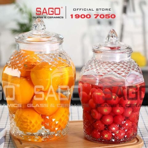  BKC 8833-6L- Bình Thủy Tinh Kim Cương 6.0 Lít | Tùy Chọn Có hoặc không vòi 