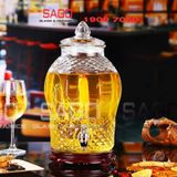  BKC 8833-10L- Bình Thủy Tinh Kim Cương 10.0 Lít | Tùy Chọn Có hoặc không vòi 