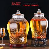  BKC 8833-6L- Bình Thủy Tinh Kim Cương 6.0 Lít | Tùy Chọn Có hoặc không vòi 