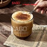  DELI Y5865-1S - Ly Thủy Tinh Deli LINQ Amber Rock Glass 340ml | Thủy Tinh Cao Cấp 