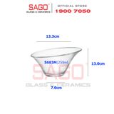  Bormioli Rocco 235683M - Chén Kem Thủy Tinh Bormioli Rocco Alfa Trong 250ml | Nhập Khẩu Italia 