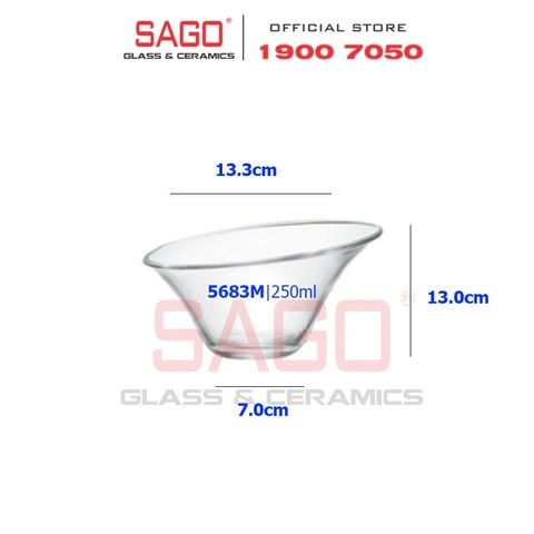  Bormioli Rocco 235683M - Chén Kem Thủy Tinh Bormioli Rocco Alfa Trong 250ml | Nhập Khẩu Italia 