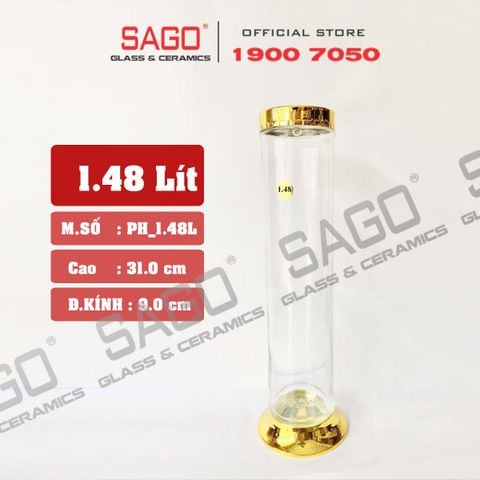  PH 1.48 - Binh Sâm Trụ Phú Hòa 1.48 Lít | Bình Sâm Cao Cấp Việt Nam 