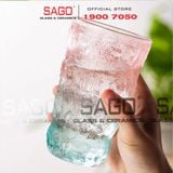  Deli KB047-2P - Ly Thủy Tinh Deli Soda Lime Pink Tumber Glass 305ml | Thủy Tinh Cao Cấp 