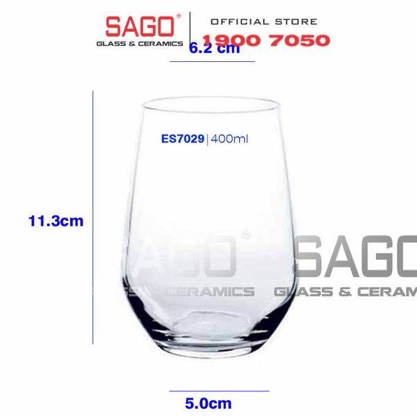  Deli ES7029 - Ly Thủy Tinh Deli Tumber Hi Ball 400ml | Thủy Tinh Cao Cấp 