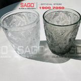  DELI DSKB164-1H - Ly Thủy Tinh Deli Summer Forest Grey Rock Glass 300ml | Thủy Tinh Cao Cấp 