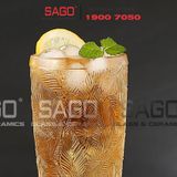  DELI DSKB164-2 - Ly Thủy Tinh Deli Summer Forest Hight Ball Glass 380ml | Thủy Tinh Cao Cấp 