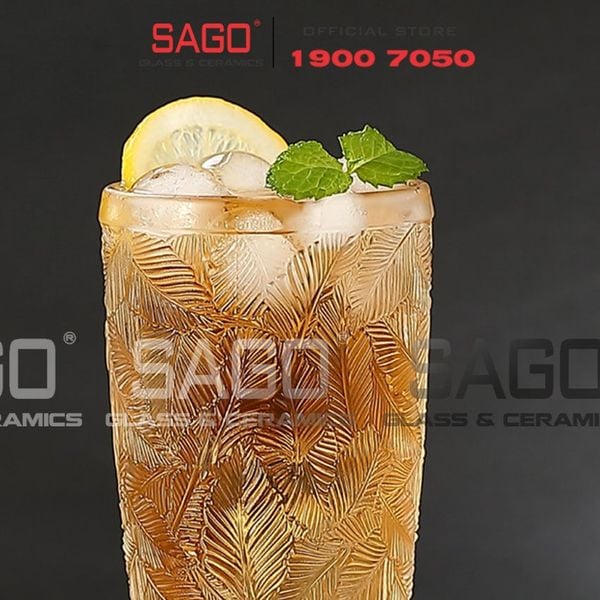 DELI DSKB164-2 - Ly Thủy Tinh Deli Summer Forest Hight Ball Glass 380ml | Thủy Tinh Cao Cấp 