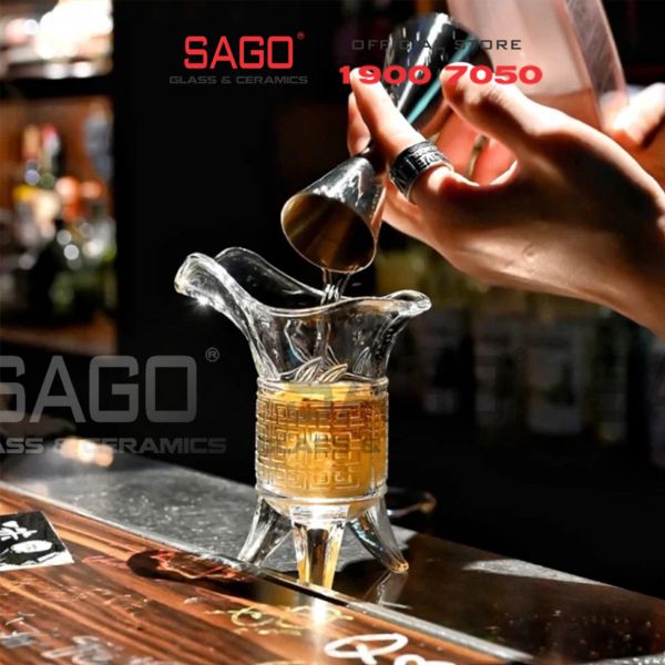  Ly Thủy Tinh Đế Vương Shot Glass | Tùy Chọn Dung Tích , Thủy Tinh Cao Cấp 