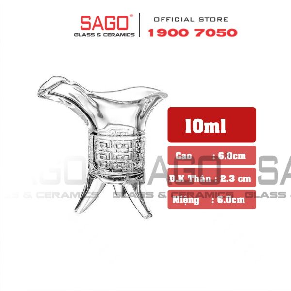  Ly Thủy Tinh Đế Vương Shot Glass | Tùy Chọn Dung Tích , Thủy Tinh Cao Cấp 