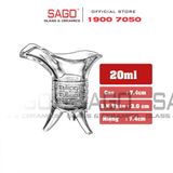 Ly Thủy Tinh Đế Vương Shot Glass | Tùy Chọn Dung Tích , Thủy Tinh Cao Cấp 