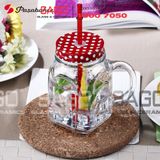  Pasabahce 80388 - Ly Thủy Tinh Pasabahce Có Quai Home Made 450ml (Tặng kèm Nắp) | Nhập Khẩu Thổ Nhĩ Kỳ 