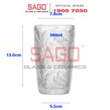  DELI DSKB164-2 - Ly Thủy Tinh Deli Summer Forest Hight Ball Glass 380ml | Thủy Tinh Cao Cấp 