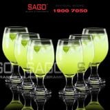  King Dealay JX3010 - Ly Thủy Tinh King Dealay Maldive Goblet 410ml | Thủy tinh Cao Cấp 