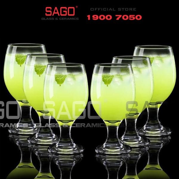  King Dealay JX3010 - Ly Thủy Tinh King Dealay Maldive Goblet 410ml | Thủy tinh Cao Cấp 