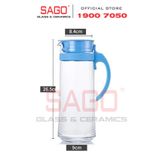  Ocean V18344 - Bình Nước Thủy Tinh Ocean Patio Pitcher 1300ml | Nhập Khẩu Thái Lan 