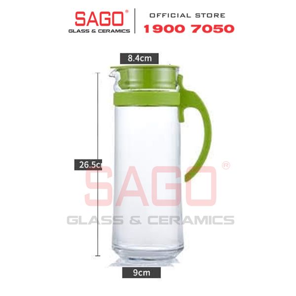  Ocean V18344 - Bình Nước Thủy Tinh Ocean Patio Pitcher 1300ml | Nhập Khẩu Thái Lan 