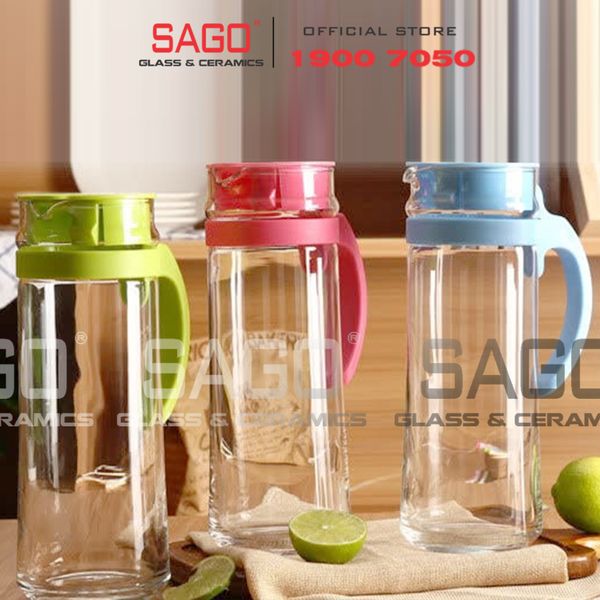  Ocean V18344 - Bình Nước Thủy Tinh Ocean Patio Pitcher 1300ml | Nhập Khẩu Thái Lan 
