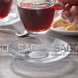  DURALEX D4006A/D4007A - Bộ Tách Thủy Tinh Cường Lực Duralex Gigone Capuccino Mug Glass 220ml | Nhập Khẩu Pháp 