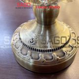  ELEGANT NC-3917 - Dĩa Thủy Tinh Tiệp Chân Đồng Sọc Xoáy Elegant Đường Kính 16.5cm | Thủy Tinh Màu Cao Cấp 