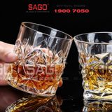  Deli DSY2035 - Ly Thủy Tinh Deli Whisky Rocks 340ml | Thủy Tinh Cao Cấp 