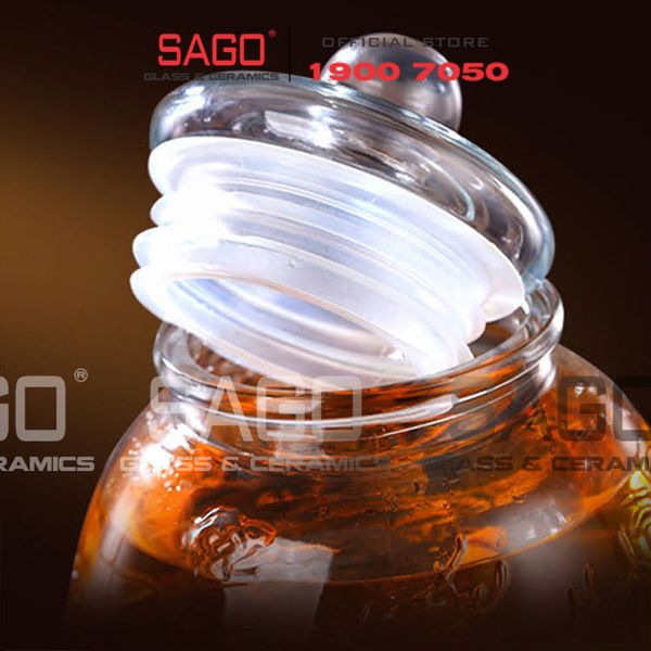  Chum Ngâm Rượu Thủy Tinh Cá Chép Hoa Sen 10.0 Lít | Tùy Chọn Có hoặc không vòi 