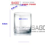  Ocean B19811 - Ly Thủy Tinh Ocean Trinity Rock 305ml | Nhập Khẩu Thái Lan 