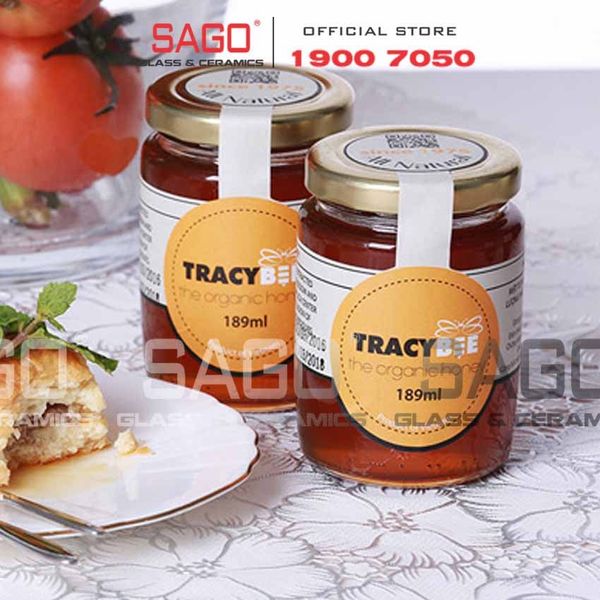  Hũ Thủy Tinh Tròn 189ml Nắp Thiết | Tùy Chọn Màu nắp 