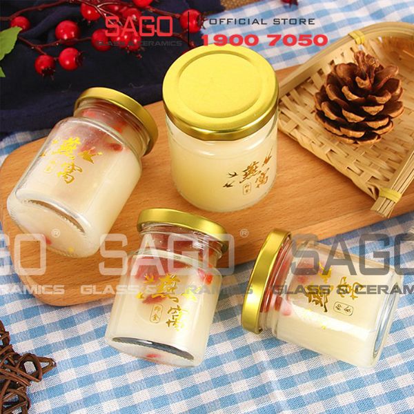  Hũ Thủy Tinh Tròn 100ml Nắp Thiết | Thủy Tinh Cao Cấp 