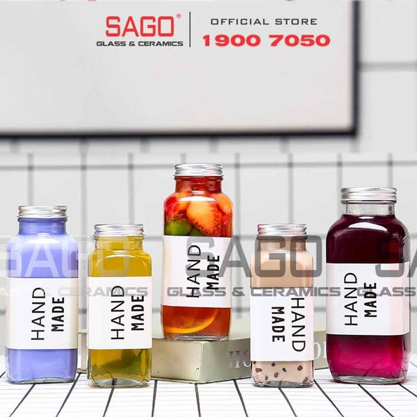  Chai Vuông Bát Giát Nắp Nhôm | Tùy Chọn Dung Tích 