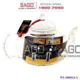  Wilmax England 888814/A - Bình Trà Thủy Tinh Wilmax Thermo Tea Pot 1550ml | Thủy Tinh Cao Cấp Chịu Nhiệt 