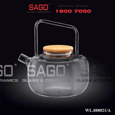  Wilmax England 888821/A - Bình Trà Thủy Tinh Wilmax Thermo Tea Pot 1000ml | Thủy Tinh Cao Cấp Chịu Nhiệt 
