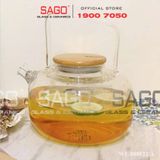  Wilmax England 888822/A - Bình Trà Thủy Tinh Wilmax Thermo Tea Pot 1200ml | Thủy Tinh Cao Cấp Chịu Nhiệt 