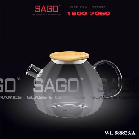  Wilmax England 888823/A - Bình Trà Thủy Tinh Wilmax Thermo Tea Pot 1000ml | Thủy Tinh Cao Cấp Chịu Nhiệt 