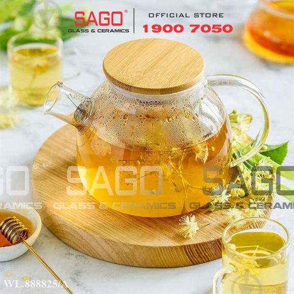  Wilmax England 888825/A - Bình Trà Thủy Tinh Wilmax Thermo Tea Pot 1500ml | Thủy Tinh Cao Cấp Chịu Nhiệt 