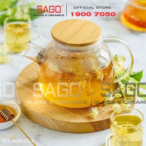 Wilmax England 888825/A - Bình Trà Thủy Tinh Wilmax Thermo Tea Pot 1500ml | Thủy Tinh Cao Cấp Chịu Nhiệt 