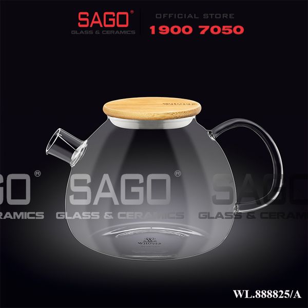  Wilmax England 888825/A - Bình Trà Thủy Tinh Wilmax Thermo Tea Pot 1500ml | Thủy Tinh Cao Cấp Chịu Nhiệt 