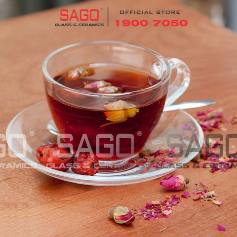  Union 310/325 - Bộ Tách Thủy Tinh Union Cosmo Tea Cup Glass 220ml | Thủy Tinh Cao Cấp Nhập Khẩu Thái Lan 