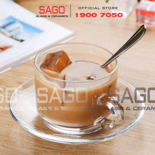  Union 324/325 - Bộ Tách Thủy Tinh Union Stack Tea Cup 200ml | Thủy Tinh Cao Cấp Nhập Khẩu Thái Lan 