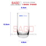  Ocean B00310 - Ly Thủy Tinh Ocean Top Drink 305ml | Nhập Khẩu Thái Lan 