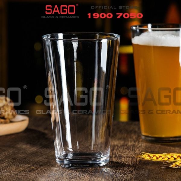  INS 15016 - Ly Thủy Tinh INS Stacking Mixing Glass 480ml | Thủy Tinh Cao Cấp 