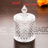  Deli DSTG1030-3.5 - Hũ Mứt Thủy Tinh Deli Kim Cương | Thủy Tinh Cao Cấp 