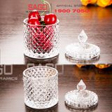  Deli DSTG1030-3.5 - Hũ Mứt Thủy Tinh Deli Kim Cương | Thủy Tinh Cao Cấp 