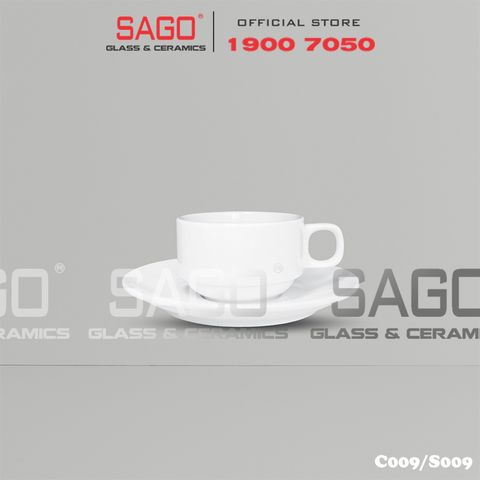  CK C009/S009 - Bộ Tách Sứ CK Cappuccino 100ml 